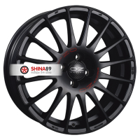8*17 5*112 ET35 75 OZ Racing Superturismo GT Matt Black + Red Lettering