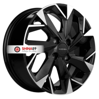 6*15 4*100 ET45 56,6 Khomen Wheels KHW1508 Black-FP