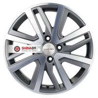 6*16 4*100 ET48 54,1 Khomen Wheels KHW1609 Gray-FP (Rio I/Solaris I)