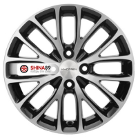 6*15 4*100 ET48 54,1 Khomen Wheels KHW1506 Black-FP (Rio/Solaris)