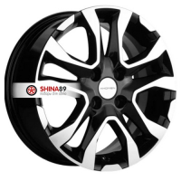 6*15 4*100 ET46 54,1 Khomen Wheels KHW1503 Black-FP