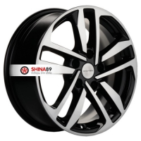 6,5*16 5*108 ET45 60,1 Khomen Wheels KHW1612 Black-FP (Chery Tiggo 3/Tiggo 3 Pro)