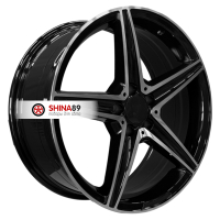 9*19 5*112 ET38 66,6 PDW 5261 Gloss Black Machine Face
